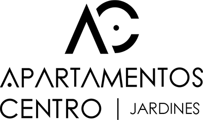 Logotipo Apartamentos Centro Jardines negro